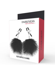 PINZAS PARA PEZONES AJUSTABLES CON POMPONES DARKNESS DE LA MARCA DARKNESS SENSATIONS