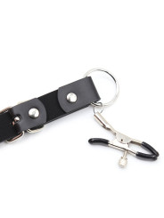 PINZAS FETICHISTAS CON CORREAS PARA PIERNAS Y LABIOS DE LA MARCA OHMAMA FETISH