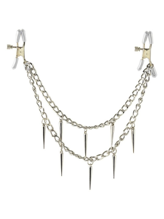 PINZAS AJUSTABLES PARA PEZONES CON REVESTIMIENTO SUAVE DE LA MARCA FETISH FANTASY SERIES