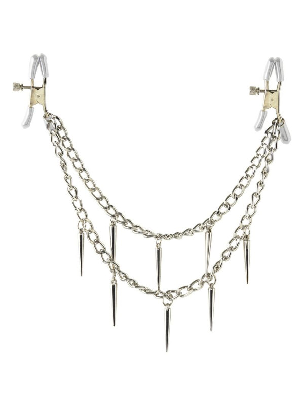 PINZAS AJUSTABLES PARA PEZONES CON REVESTIMIENTO SUAVE DE LA MARCA FETISH FANTASY SERIES