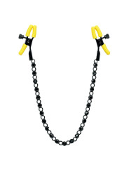 PINZAS AJUSTABLES PARA PEZONES CON CADENA Y CRISTALES DE LA MARCA CALEXOTICS