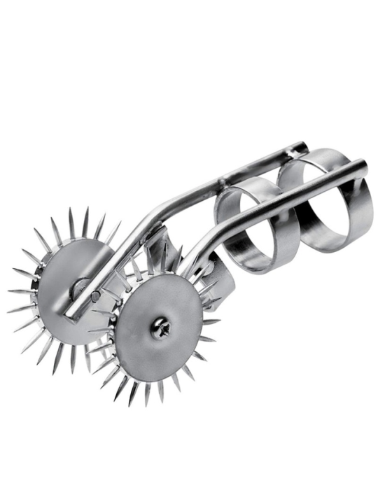 ESTIMULADOR METÁLICO DE DEDOS CON RUEDAS DE LA MARCA METAL HARD