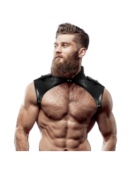 ARNÉS FRONTAL HOMBRE CUELLO AJUSTABLE CUERO VEGANO DE LA MARCA FETISH SUBMISSIVE ATTITUDE