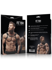 ARNÉS PECHO TACHUELAS CUERO VEGANO HOMBRE DE LA MARCA FETISH SUBMISSIVE ATTITUDE
