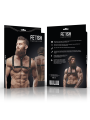 ARNÉS PECHO HOMBRE CUERO VEGANO AJUSTABLE CON COLLAR DE LA MARCA FETISH SUBMISSIVE ATTITUDE