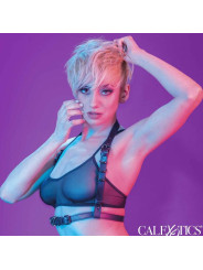 ARNÉS HALTER NEGRO EUPHORIA CON HEBILLA SEGURA DE LA MARCA CALEXOTICS