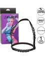 ARNÉS HALTER NEGRO EUPHORIA CON HEBILLA SEGURA DE LA MARCA CALEXOTICS