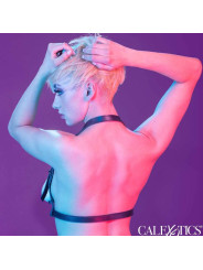 ARNÉS HALTER NEGRO EUPHORIA CON HEBILLA SEGURA DE LA MARCA CALEXOTICS