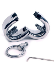 BRAZALETE AJUSTABLE PARA TESTÍCULOS CON LLAVE ALLEN DE LA MARCA METAL HARD