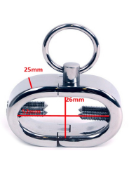 BRAZALETE AJUSTABLE PARA TESTÍCULOS CON LLAVE ALLEN DE LA MARCA METAL HARD