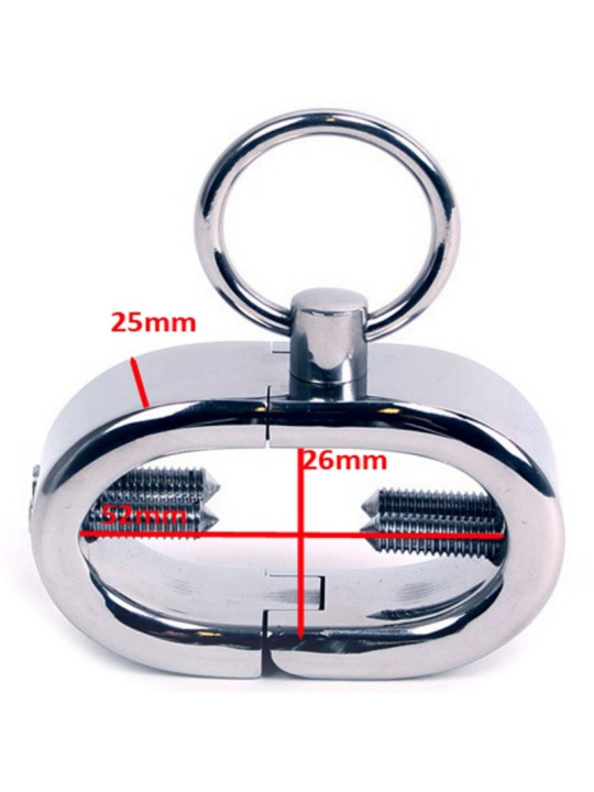 BRAZALETE AJUSTABLE PARA TESTÍCULOS CON LLAVE ALLEN DE LA MARCA METAL HARD