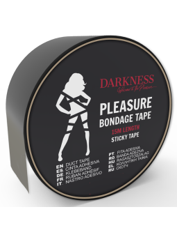 CINTA BONDAGE NEGRA ADHESIVA 15M - DARKNESS DE LA MARCA DARKNESS BONDAGE