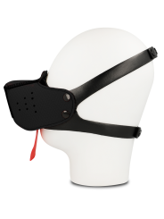 BOZAL FETICHISTA NEGRO AJUSTABLE PARA JUEGOS SEXUALES DE LA MARCA OHMAMA FETISH