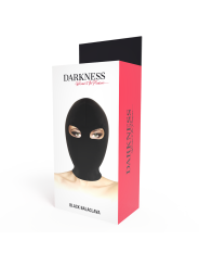 MÁSCARA FETISH NEGRA CON APERTURA PARA OJOS DE LA MARCA DARKNESS BONDAGE