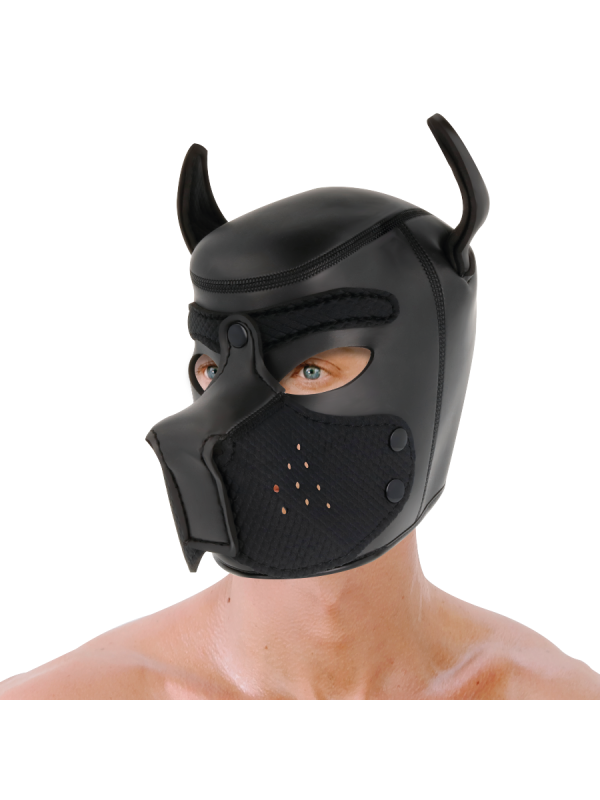 MÁSCARA PERRO NEOPRENO HOCICO EXTRAÍBLE FETISH DE LA MARCA DARKNESS BONDAGE