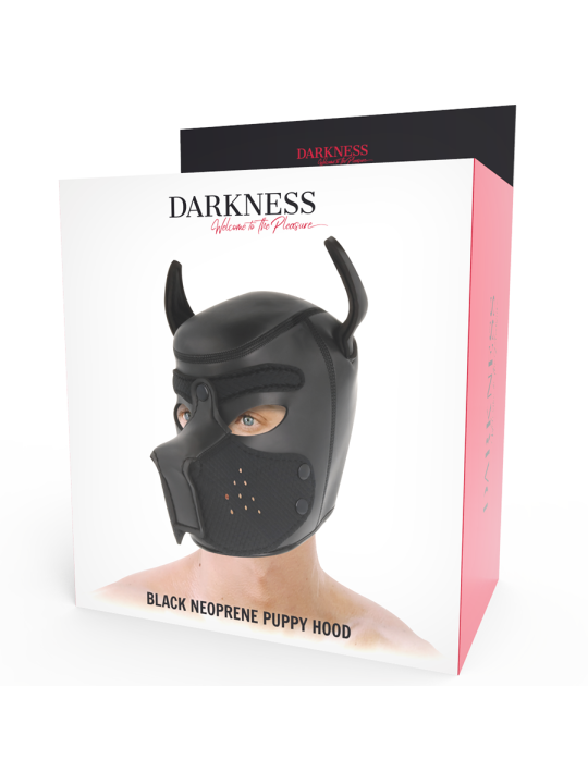 MÁSCARA FETISH PERRO NEOPRENO HOCICO EXTRAÍBLE TALLA L DE LA MARCA DARKNESS BONDAGE