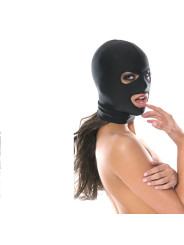 MÁSCARA SEXY CON 3 ABERTURAS PARA JUEGOS ÍNTIMOS DE LA MARCA FETISH FANTASY SERIES