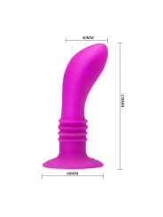 PLUG ANAL VIBRADOR 10 VELOCIDADES SILICONA SUAVE DE LA MARCA PRETTY LOVE SMART