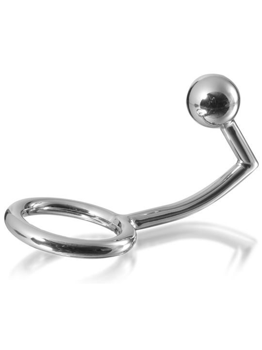 ANILLO COCKRING CON BOLA ANAL ACERO QUIRÚRGICO 40MM DE LA MARCA METAL HARD
