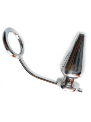ANILLO ACERO CON PLUG ANAL 45MM - ESTIMULACIÓN EXTREMA DE LA MARCA METAL HARD