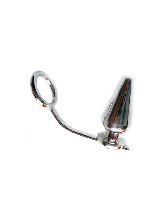 ANILLO ACERO CON PLUG ANAL 45MM - ESTIMULACIÓN EXTREMA DE LA MARCA METAL HARD
