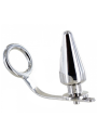 ANILLO ACERO CON PLUG ANAL BDSM - PLACER EXTREMO DE LA MARCA METAL HARD