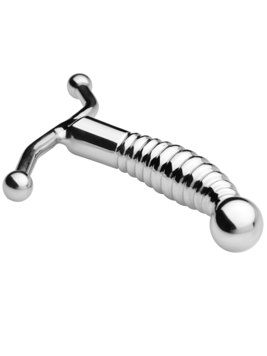 MASAJEADOR PROSTÁTICO ACERO INOXIDABLE BDSM DE LA MARCA METAL HARD