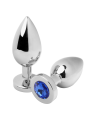 PLUG ANAL ACERO CRISTAL DIAMANTE AZUL 5.7CM DE LA MARCA METAL HARD
