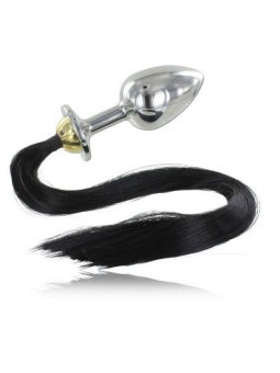 PLUG ANAL ACERO HIPPOALERGÉNICO CON CRISTAL 8.89CM DE LA MARCA METAL HARD