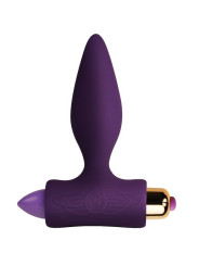 PLUG ANAL VIBRADOR PRINCIPIANTES SILICONA SUAVE LILA DE LA MARCA ROCKS-OFF