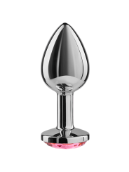 PLUG ANAL ALUMINIO FUCSIA 7 CM CON CRISTAL DE LA MARCA SECRETPLAY TOYS