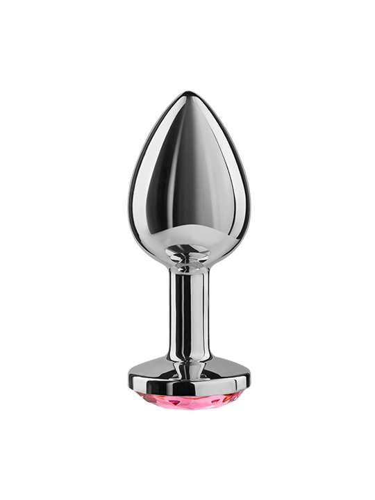 PLUG ANAL ALUMINIO FUCSIA 7 CM CON CRISTAL DE LA MARCA SECRETPLAY TOYS