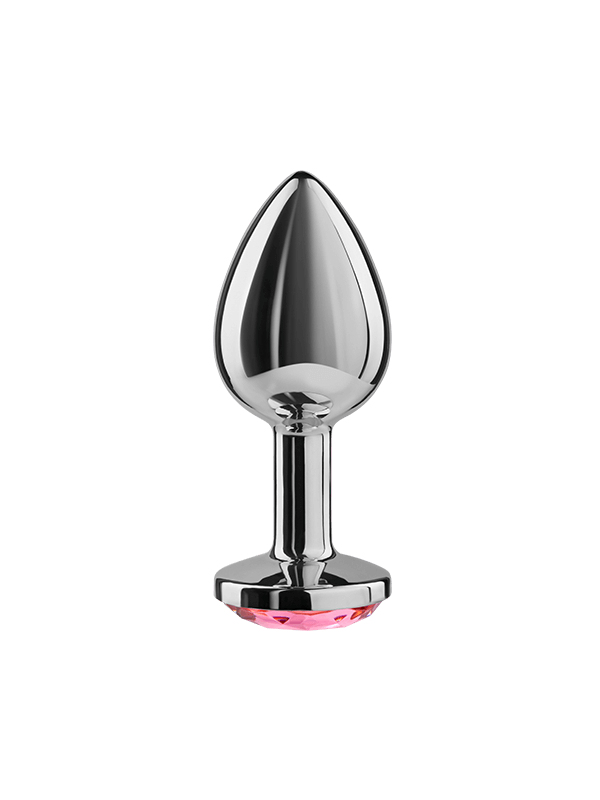 PLUG ANAL ALUMINIO FUCSIA 7 CM CON CRISTAL DE LA MARCA SECRETPLAY TOYS