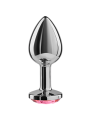 PLUG ANAL ALUMINIO FUCSIA 7 CM CON CRISTAL DE LA MARCA SECRETPLAY TOYS