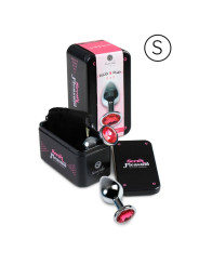 PLUG ANAL ALUMINIO FUCSIA 7 CM CON CRISTAL DE LA MARCA SECRETPLAY TOYS