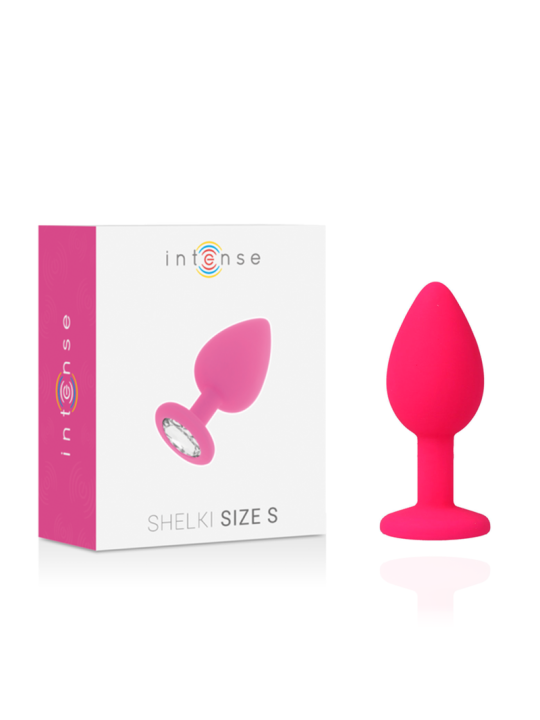 PLUG ANAL SHELKI S SILICONA MÉDICA FUCSIA DE LA MARCA INTENSE ANAL TOYS