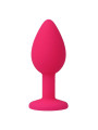 PLUG ANAL SHELKI S SILICONA MÉDICA FUCSIA DE LA MARCA INTENSE ANAL TOYS