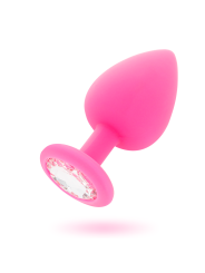 PLUG ANAL SHELKI S SILICONA MÉDICA FUCSIA DE LA MARCA INTENSE ANAL TOYS