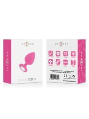 PLUG ANAL SHELKI S SILICONA MÉDICA FUCSIA DE LA MARCA INTENSE ANAL TOYS