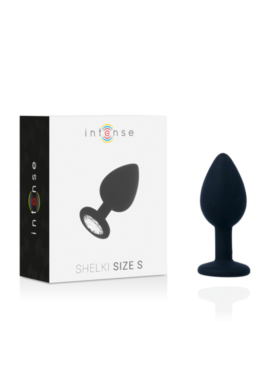 PLUG ANAL SHELKI S SILICONA SUAVE BASE DIAMANTE DE LA MARCA INTENSE ANAL TOYS