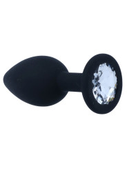 PLUG ANAL SHELKI S SILICONA SUAVE BASE DIAMANTE DE LA MARCA INTENSE ANAL TOYS