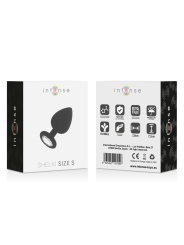 PLUG ANAL SHELKI S SILICONA SUAVE BASE DIAMANTE DE LA MARCA INTENSE ANAL TOYS