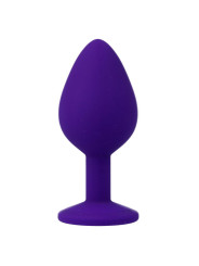 PLUG ANAL SHELKI M SILICONA SUAVE BASE DIAMANTE DE LA MARCA INTENSE ANAL TOYS