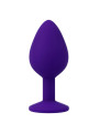 PLUG ANAL SHELKI M SILICONA SUAVE BASE DIAMANTE DE LA MARCA INTENSE ANAL TOYS