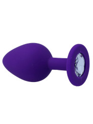 PLUG ANAL SHELKI M SILICONA SUAVE BASE DIAMANTE DE LA MARCA INTENSE ANAL TOYS