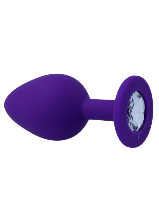 PLUG ANAL SHELKI M SILICONA SUAVE BASE DIAMANTE DE LA MARCA INTENSE ANAL TOYS