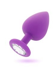 PLUG ANAL SHELKI M SILICONA SUAVE BASE DIAMANTE DE LA MARCA INTENSE ANAL TOYS