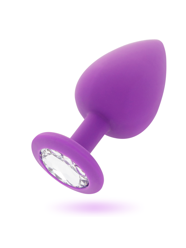PLUG ANAL SHELKI M SILICONA SUAVE BASE DIAMANTE DE LA MARCA INTENSE ANAL TOYS