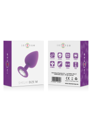 PLUG ANAL SHELKI M SILICONA SUAVE BASE DIAMANTE DE LA MARCA INTENSE ANAL TOYS