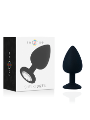 PLUG ANAL SHELKI L SILICONA SUAVE BASE DIAMANTE DE LA MARCA INTENSE ANAL TOYS